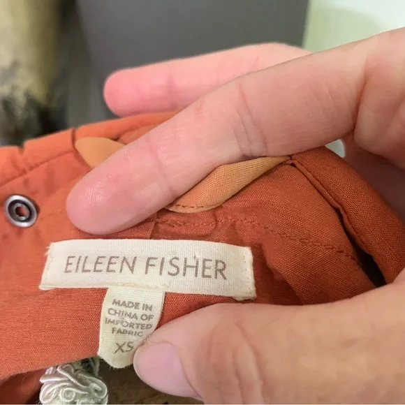 Eileen Fisher Orange Spring Coat - Picture 10 of 13